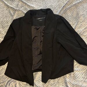 Torrid Plus Size Elegant Black Blazer 3/4 Sleeve